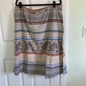 Blair Essential Knit Skirt with Paisley Print NEW